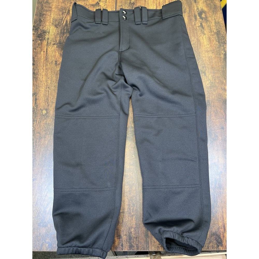 Women's Mizuno Performance Softball Elastic Bottom Black Athletic Pants Sz M